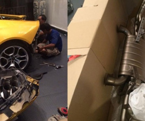 Lamborghini Huracan của Cường "Đôla" lắp ống xả độ Akrapovic