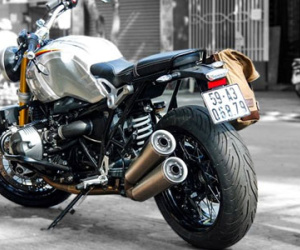 BMW R nineT sơn tem cờ Đức của biker Sài Gòn