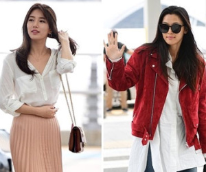 Jun Ji Hyun và Suzy đọ thời trang sành điệu ở sân bay