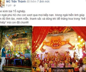 Mặc quần ngủ đi cúng tổ nghề, Trấn Thành bị chê tả tơi