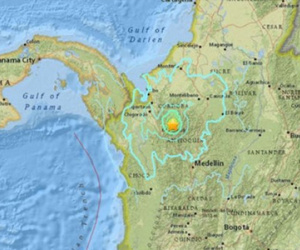 Động đất 6 độ Richter làm rung chuyển Colombia