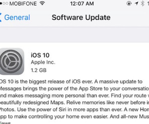 iOS 10 chính thức cho tải tại Việt Nam