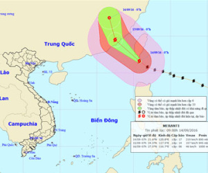 Siêu bão Meranti mạnh ngang Haiyan đã vào Biển Đông
