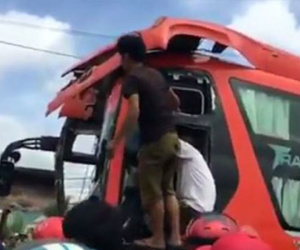 Nhân viên xe Phương Trang tử vong sau cú tông trực diện