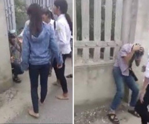 Nhóm nữ sinh Thanh Hóa cầm gậy đánh hội đồng bạn nam