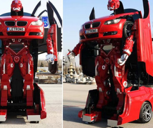Xe BMW biến hình Transformer như trong phim