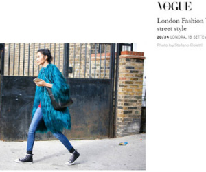 Hoàng Thùy lại được lên street style Tuần lễ thời trang London của trang Vogue Ý