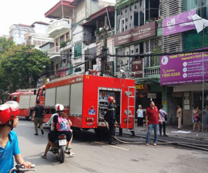 Hà Nội: Cháy cửa hàng thời trang gần Văn miếu Quốc Tử Giám