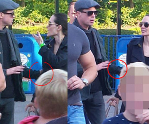 Lộ ảnh Angelina Jolie và Brad Pitt "cãi nhau dữ dội" trước mặt các con