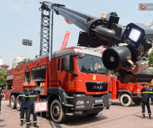 Trình diễn kỹ năng mềm, thiết bị phòng cháy chữa cháy và cứu hộ cứu nạn tại Hà Nội