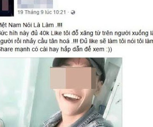 Tự thiêu câu like…trò đùa tác hại trên mạng