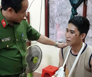 Trung úy CA gãy tay, chấn thương đầu vẫn quyết bắt tội phạm ma túy