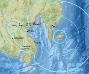 Động đất 6,5 độ Richter ngoài khơi Philippines