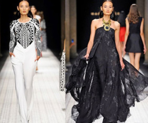 Lê Thúy tự tin trên sàn diễn Milan