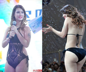 Maria Ozawa diện áo tắm ra giao lưu khán giả
