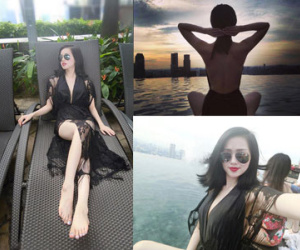 Tâm Tít khoe thân hình nóng bỏng khi mặc áo tắm