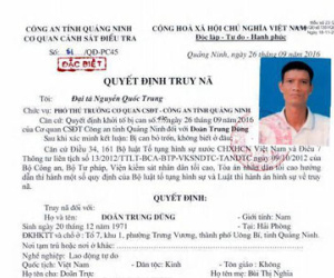 Truy nã đặc biệt đối tượng giết 4 bà cháu ở Quảng Ninh