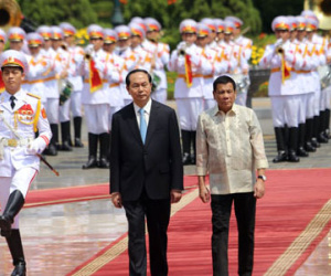 Ảnh: Lễ đón chính thức Tổng thống Philippines thăm VN