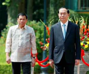 Chủ tịch nước Trần Đại Quang tiếp Tổng thống Philippines