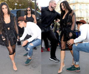 Kim Kardashian bị phóng viên biến thái sàm sỡ