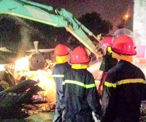 Cháy lớn trong Khu công nghiệp Tây Bắc Ga