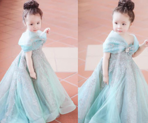 Con gái Elly Trần hoá Lọ Lem xinh yêu gây bão mạng xã hội