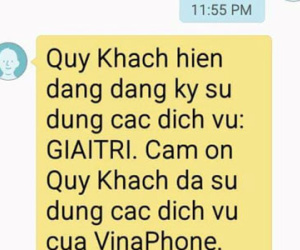Gian nan huỷ dịch vụ trừ tiền của VinaPhone