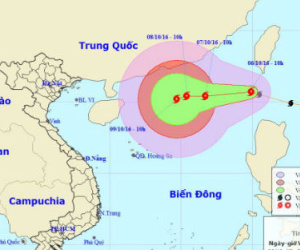 Bão Aere vào Biển Đông, gió giật cấp 10