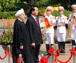 Hình ảnh lễ đón Tổng thống Iran thăm chính thức Việt Nam
