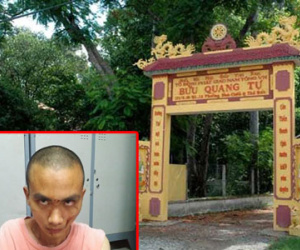 Kẻ truy sát trong chùa không phải là tu sĩ Phật giáo