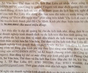 Bạc Liêu thu hồi "lệnh" mời doanh nghiệp đóng tiền làm phim