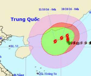 Bão số 6 tăng cấp, bẻ quặt hướng di chuyển