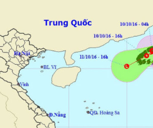 Bão số 6 di chuyển chậm, khả năng suy yếu thành áp thấp nhiệt đới
