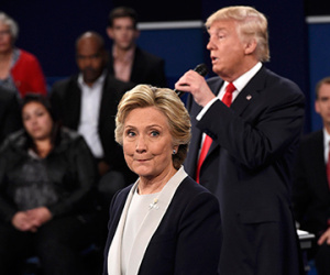 Clinton kinh ngạc vì "sự giả dối" của Trump trong cuộc tranh luận