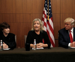 Trump xuất hiện cùng người tố Bill Clinton lạm dụng tình dục