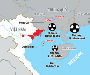 Ứng phó 3 nhà máy điện hạt nhân Trung Quốc sát biên giới