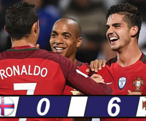 Andre Silva lập hat-trick, Bồ Đào Nha đánh tennis trước Đảo Faroe