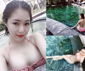 Hết mốt không nội y, Hương Tràm lại khoe dáng nuột với bikini