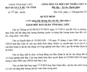 Không còn chức vẫn ký nâng lương, tuyển người