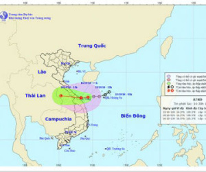 Áp thấp nhiệt đới áp sát Đà Nẵng