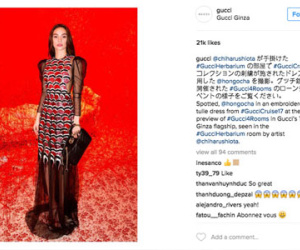 Chẳng nói chẳng rằng, Hồ Ngọc Hà cứ thế mà "chễm chệ" trên Instagram của Gucci
