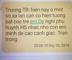 Hưng Yên: Dân hoang mang vì tin nhắn cảnh báo bắt cóc trẻ em?