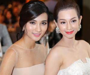 Kim Tuyến, Quỳnh Chi đọ nhan sắc của "gái một con"