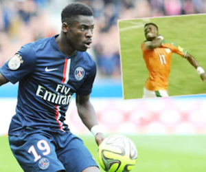 Aurier bị FIFA điều tra vì pha ăn mừng… “cứa cổ”
