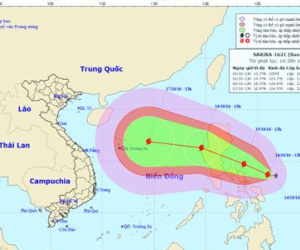 Bão giật cấp 15 nguy cơ tấn công miền Trung