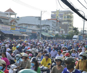 TPHCM lại kẹt xe kinh hoàng sáng đầu tuần