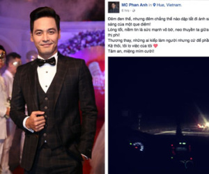 MC Phan Anh lên đường đến Quảng Bình ngay trong đêm, viết vội đôi dòng về "lòng nhân ái"