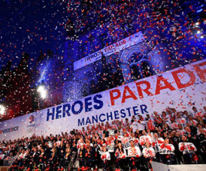 VĐV Olympic Anh được chào đón hoành tráng tại Manchester