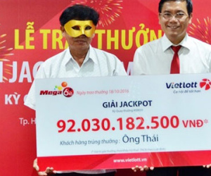 Doanh thu Vietlot tăng 67% sau khi trao thưởng 92 tỷ đồng