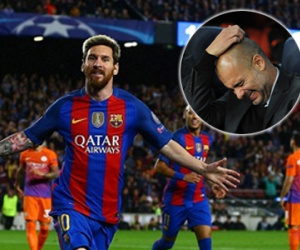 Guardiola nhỏ bé và bất lực trong thế giới của thiên tài Messi